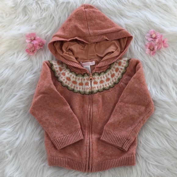 Janie and Jack Other - Adorable Pumpkin Hooded Sweater 🎃